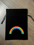 Luxurious Velvet Card/Crystal Bag with Motif