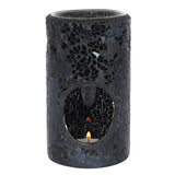 Crackled Glass Pillar Oil/Wax Melt Burner