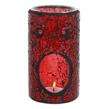 Crackled Glass Pillar Oil/Wax Melt Burner