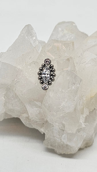 Marquise Diamond With Tribal Ball Edge