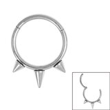 3 Spike Hinged Ring