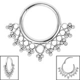 Tribal Style Mandala Hinged Ring