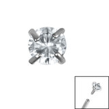 Claw Set Crystal Top