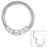 5 Diamond Hinged Ring