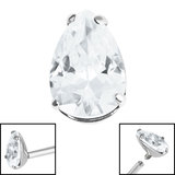 Titanium Teardrop Gem Top