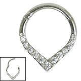 Tear Drop Shaped Diamond Clicker