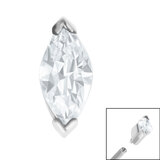 Single Gem Marquise Top