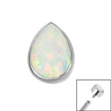 Titanium Tear Drop Opal Top