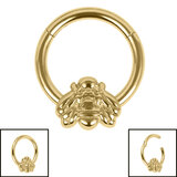 Hinged Bee Clicker Ring