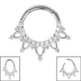 Jewelled Mandala Hinged Ring