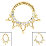 Jewelled Mandala Hinged Ring