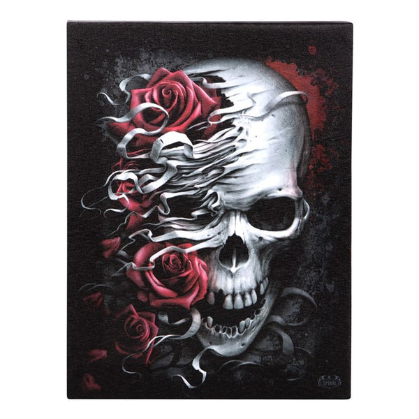 19X25cm 'SKULLS & ROSES' Canvas