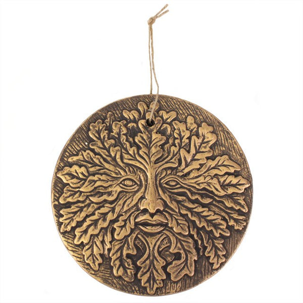 'GREEN MAN' Bronze Terracotta Plaque - 20CM