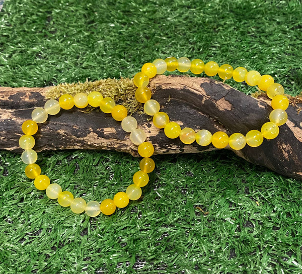 Honey Crystal Power Bead Bracelet