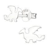 Sterling Silver Dragon Earring Stud