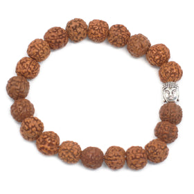 Rudraksha Buddha Mala Bracelet