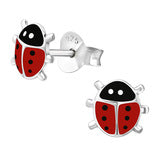Sterling Silver Ladybird Earring Stud