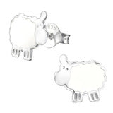 Sterling Silver Sheep Earring Stud