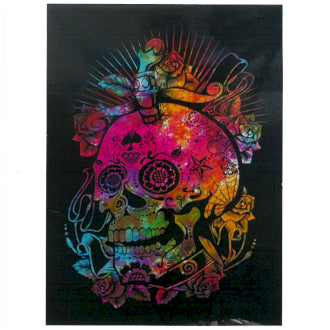 Colourful Day of the Dead Tapestry - Small