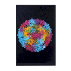 Colourful Hand of Hamsa Hand Tapestry
