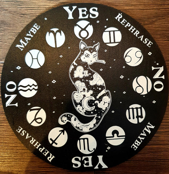Cat Symbol Divination Board 6"