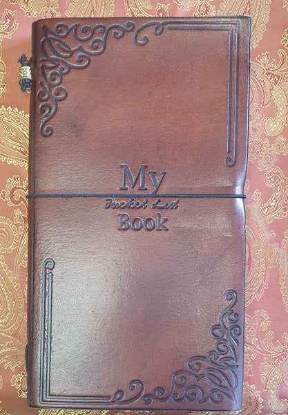 Leather Journal - 'My Bucket List'
