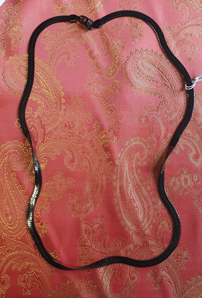 Flat Snake Chain - Black