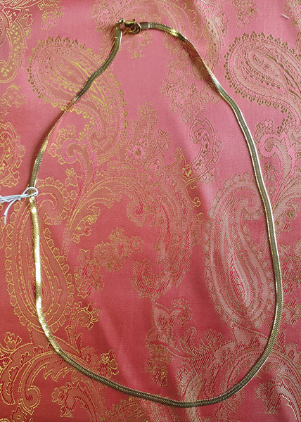 Flat Snake Chain - Gold