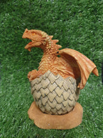 Yellow Hatching Dragon Incense Cone Burner