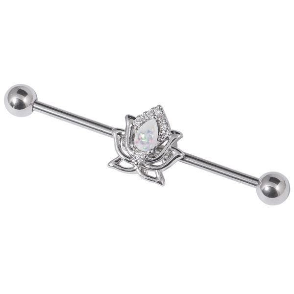Opal Lotus Flower Scaffold Bar