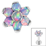 Titanium Opal Flower Top