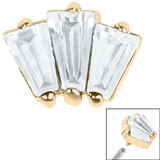 Three Jewelled Baguette Fan Top