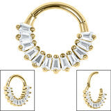 Claw Set Multi-Baguette Hinged Ring