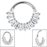 Claw Set Multi-Baguette Hinged Ring