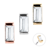 Channel Set Baguette Cut Jewel Top