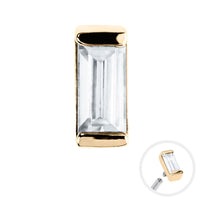 Channel Set Baguette Cut Jewel Top
