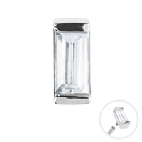 Channel Set Baguette Cut Jewel Top