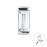 Channel Set Baguette Cut Jewel Top