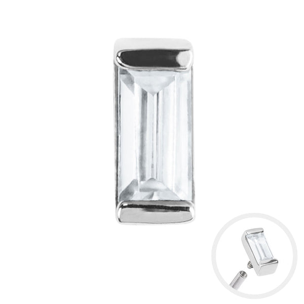Channel Set Baguette Cut Jewel Top