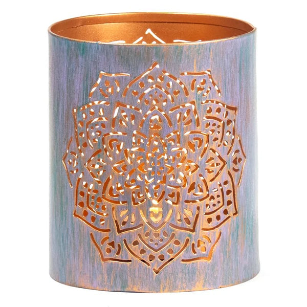 Flower of Life Atmospheric Tea Light Holder