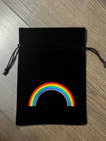 Luxurious Velvet Card/Crystal Bag with Motif