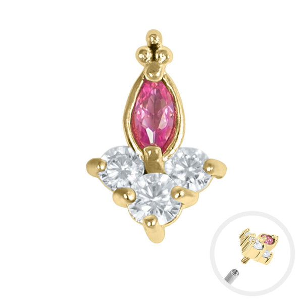 Marquise Jewelled Trinity Top