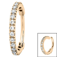 Pavé Hinged Ring Gold