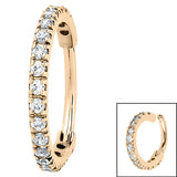 Pavé Hinged Ring Gold