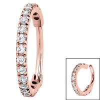 Pavé Hinged Ring Rose Gold