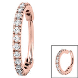Pavé Hinged Ring Rose Gold