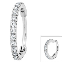 Pavé Hinged Ring Silver