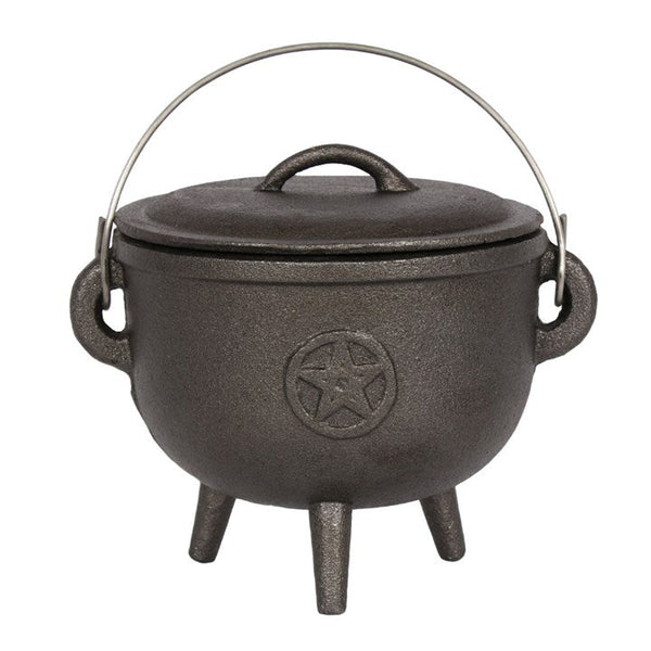 Pentagram Cast Iron Cauldron 11x13cm