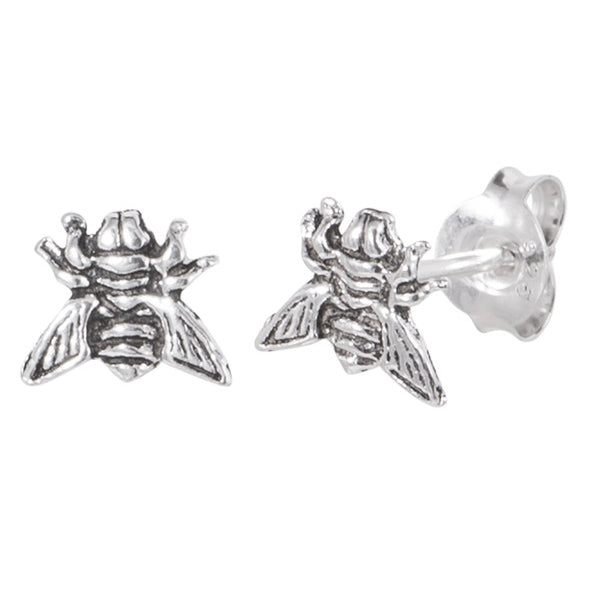Sterling Silver Honey Bee Studs