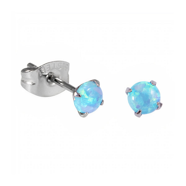 Surgical Steel Opal Studs